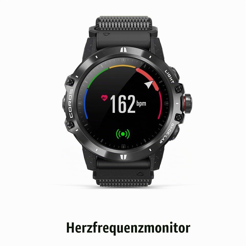COROS VERTIX GPS-Abenteueruhr mit Pulsmesser, 60h voller GPS-Akku, 24/7 Blutsauerstoffüberwachung, Saphirglas, Barometer, ANT+ & BLE, Strava & Trainingsspitzen (Space Traveler)
