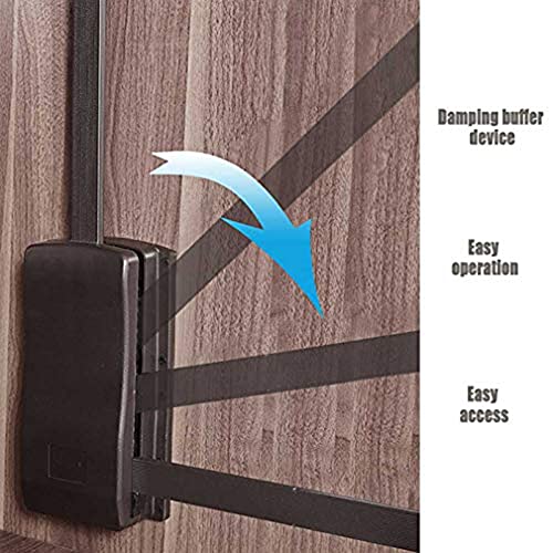 Rail rabattable pour garde-robe télescopique de 83 à 115 cm - 3