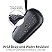 Enerfort Hard EVA Razor Travel Case Compatible with Gillette Men's Razor - Mesh Pocket for 2 Razor Blades + Lightweight Carrying Handle + Durable Zipper (Only Case) (Black)
