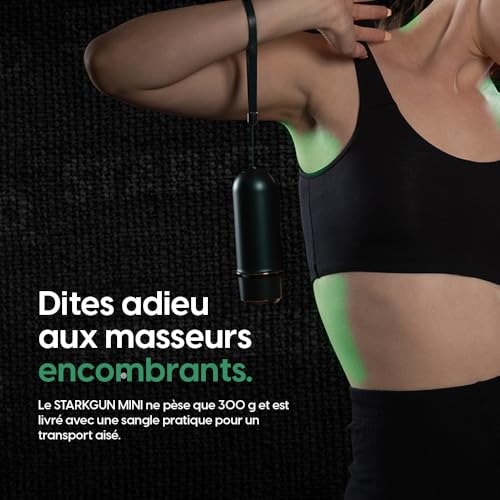 Pistolet de massage mini vert STARKFELD® STARKGUN® pour tissus profonds
