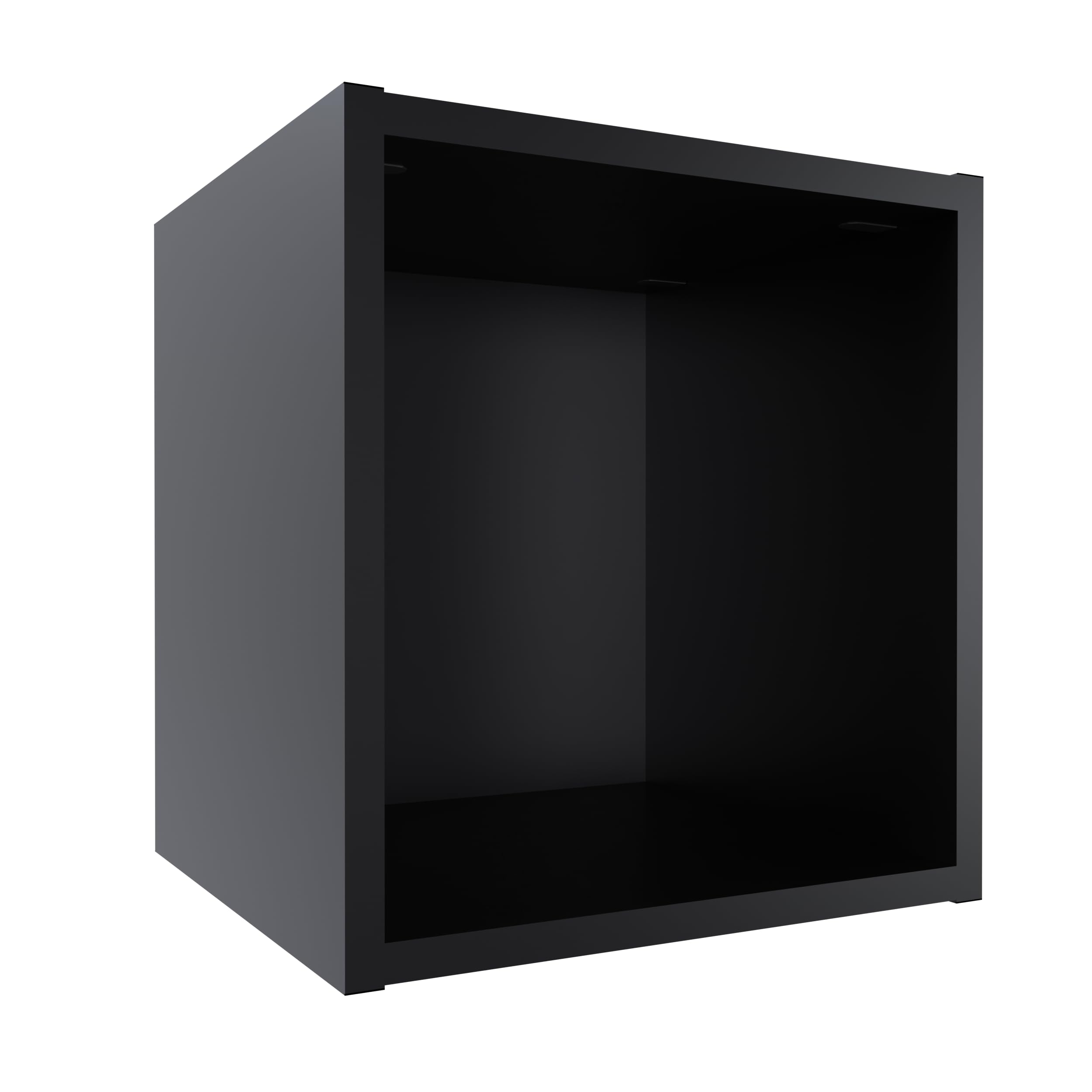 Cube de rangement noir pour résoudre le désordre des petits espaces