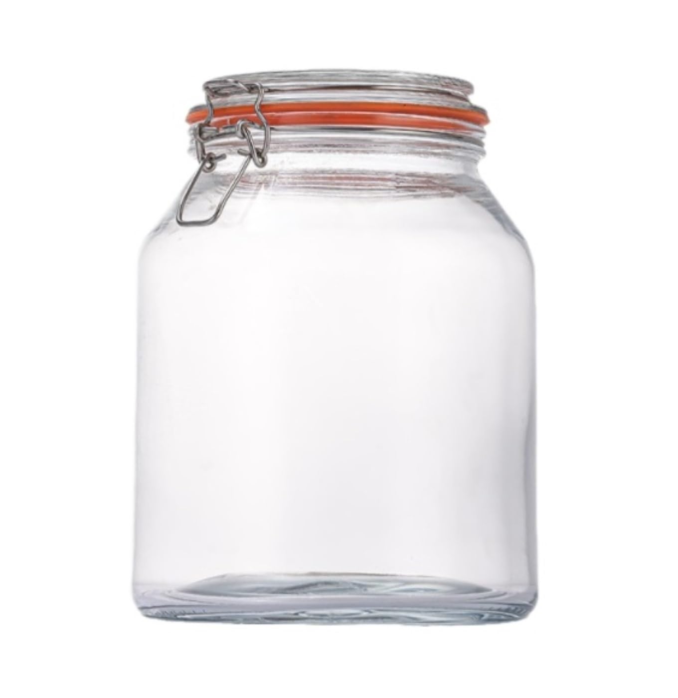Bocaux De Rangement Boîtes De Cuisine Bocal De Conservation en Verre À Large Ouverture avec Couvercle Hermétique for Cornichons 3000 ML(3pcs)