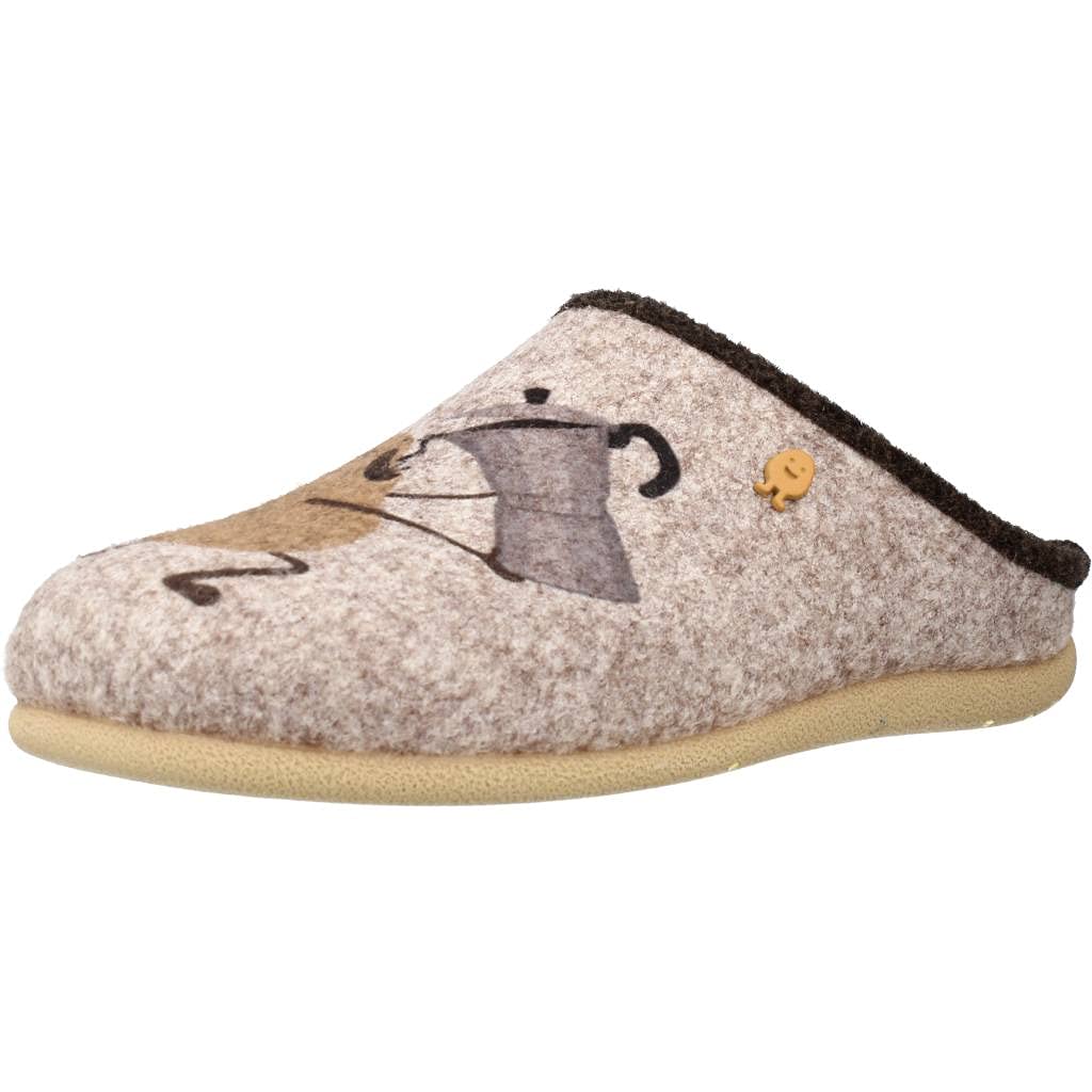 HOT POTATOES Womens Preding Slipper, Beig, 6.5 UK