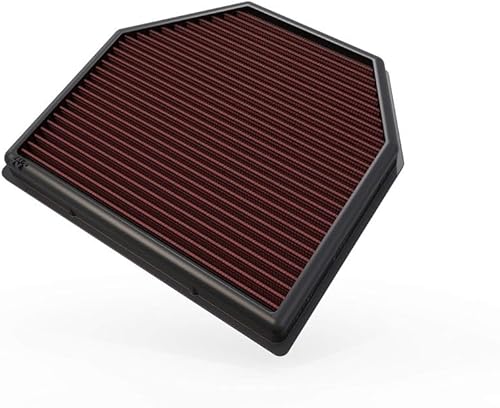 K&N Filtro de aire de motor original de alto flujo: aumenta la potencia y la accerlación, lavable, Premium: compatible con BMW 2011-2019: M2, M3,