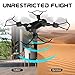 TizzyToy S80 Drone, Upgraded Drone with 4K Camera, Additional 2 Blades and 2 Batteries, Optical Flow Hovering, APP Control, Gravity Sensing Control Mode, Bottom RGB Lighting