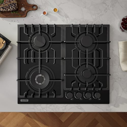 Image of Empava 24 in. Gas Stove Cooktop 4 Italy Sabaf Sealed Burners