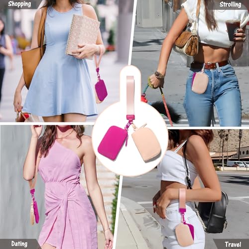 Viverte Dual-Pouch Zip-Around Keychain Wristlet Wallet (Various Colors) - image 7