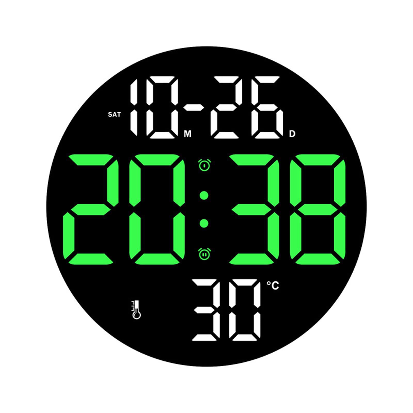 Buxuaaaa Tabletops LED Clock Home Clock Contemporary Living Room for Home Decoration and Practical Use Modern Decorative