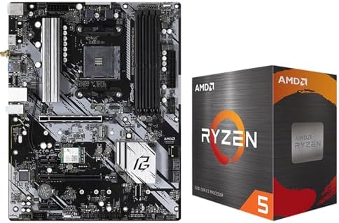 MICRO CENTER AMD 5500 Processor with ASRock B550 Phantom Gam4 Motherboard