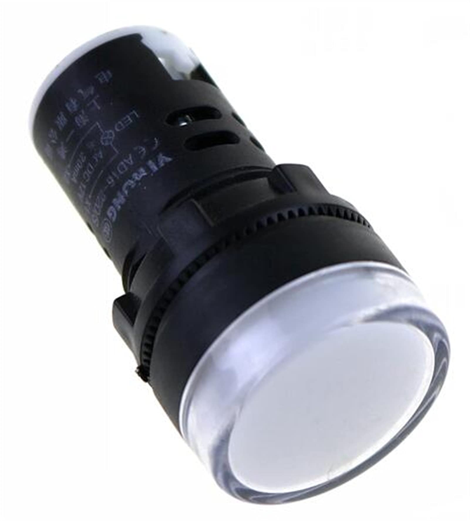 Indicador LED AD16-22DS de 220V y color blanco para señalización de automatismos