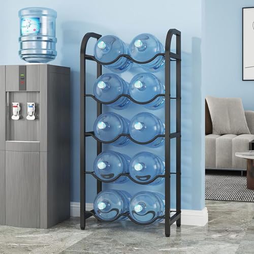 Support robuste pour bonbonnes d'eau en métal traité au design épuré et durable