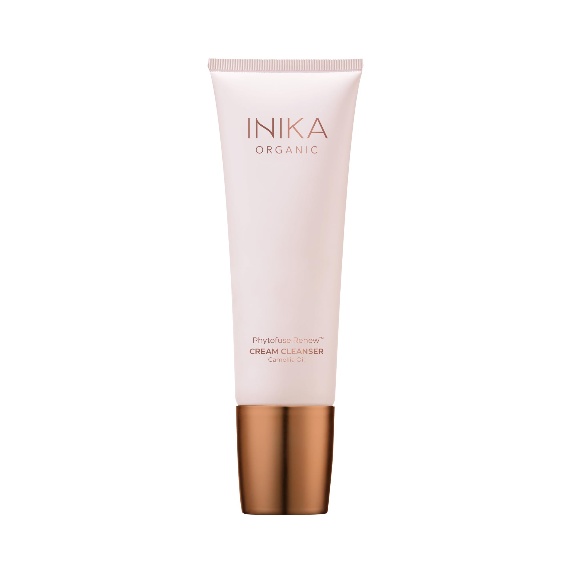 INIKA Organic Phytofuse Renew™ Cream Cleanser | Sensitive, 100% Natural, Deeply Cleanse & Boost Ccirculation. Restores Hydration & Protects Skin Barrier. 100mL