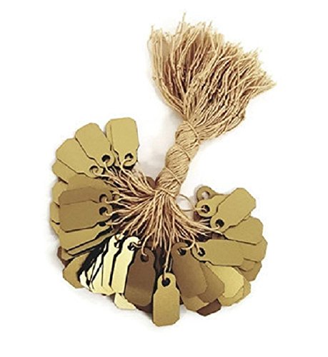 100 Stück Kunststoff-Etiketten, Preisschilder, elegante Schmuckanhänger Cover