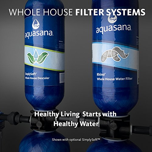 Aquasana Whole House Water Filter System - Filters Sediment & 97% of Chlorine - Carbon & KDF Home Water Filtration - EQ-600 6 Yr, 600,000 Gl, Blue