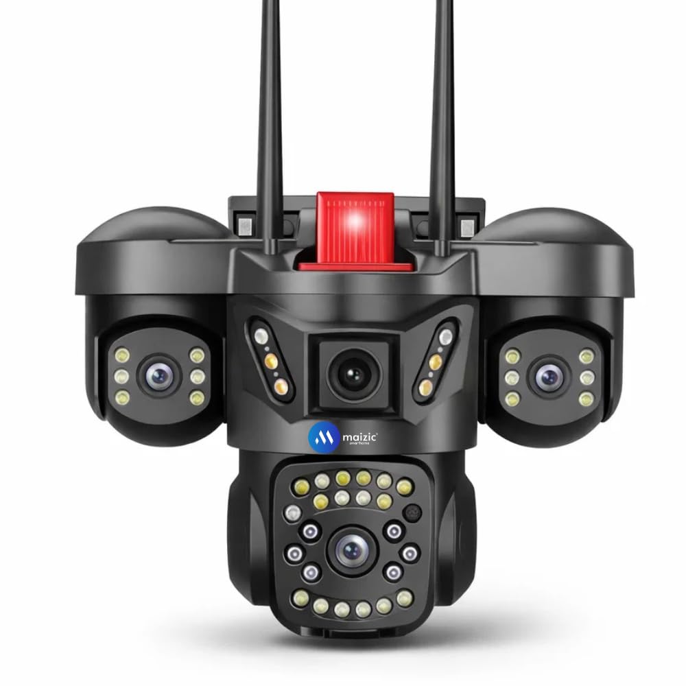 Maizic Smarthome Trion WiFi 5MP×3 Triple Lens CCTV Camera | 3-Screen 6K Ultra HD | WiFi Connectivity | Color Night Vision | Pan & Tilt | Two-Way Talk | SD&Cloud Storage | Human Detection-image-37