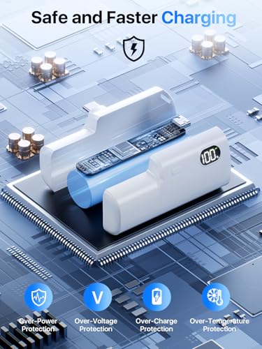 Image of Battery Pack for Meta Quest 3 /3S and 2, Accessories for Oculus Quest 2 /3 /3S, 5000mAh Extended Battery Charger Lightweight VR Accessories VR Headset Power Bank Extra 2-4H Playtime