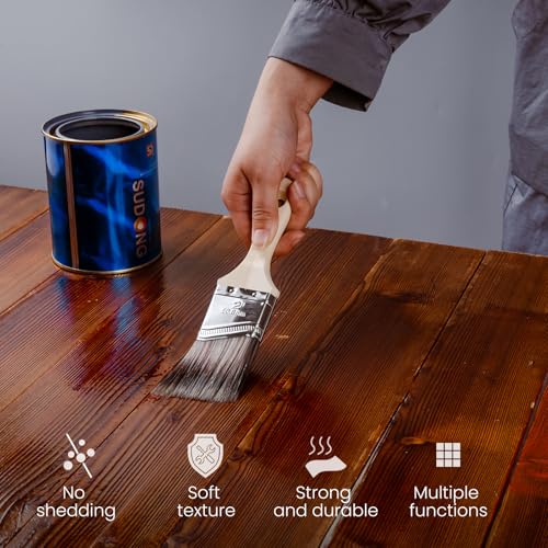 Mister Rui Paint Brushes, Paint Cup with Paint Bucket Liners, Sanding Sponge, Professional Paint Brush Set for Smooth Finish, Wall, Furniture, Trim - Image 7