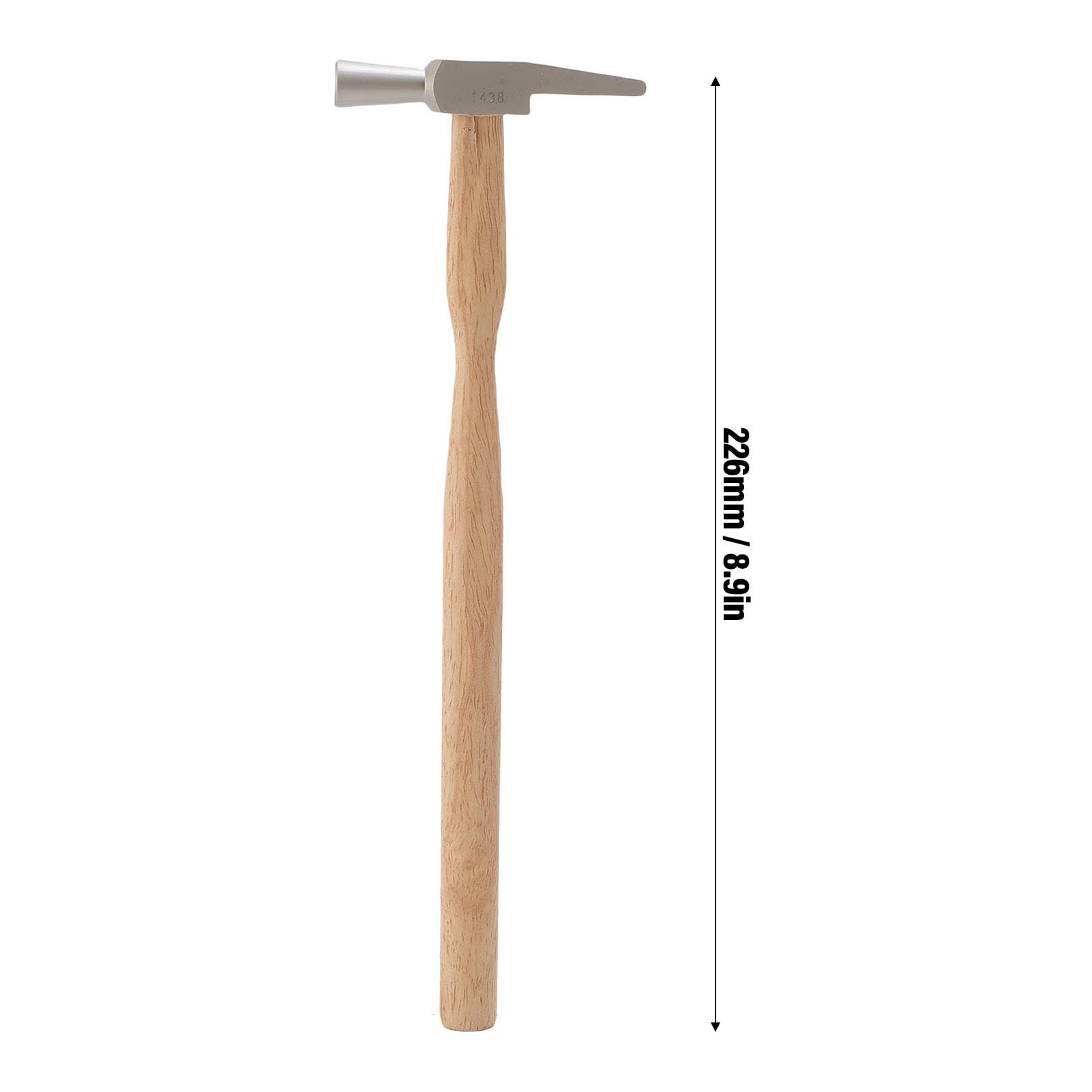 Martillo de Reparación de Relojes con de Madera, Martillo de Relojero Integrado con Remaches, Herramienta de Reparación Delicada para Manualidades, Teléfonos Móviles, Computadoras
