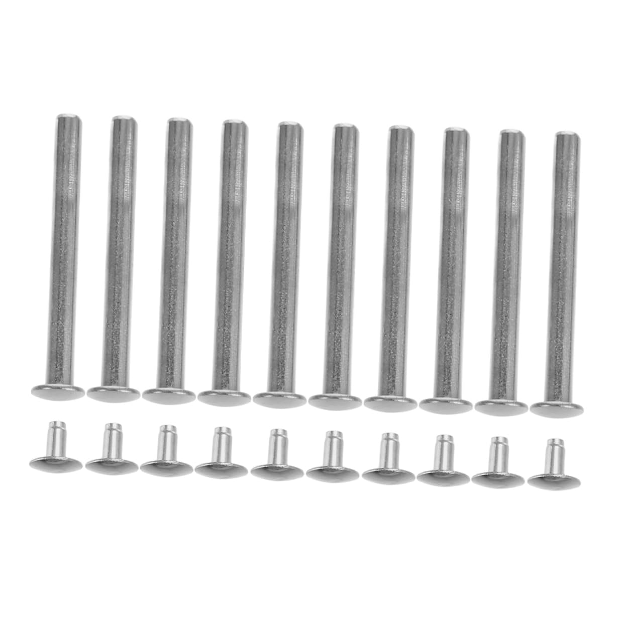 ERINGOGO Stainless Steel Fan Axle Rivet Nuts 10 Sets Hand Folding Fan Repair Kit