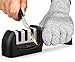 Price comparison product image Kitchen Knife Sharpener - IXIGER 3 Stage Knife Sharpening Tool Sharpens Chef's Knives - Kitchen Accessories Help Repair, Restore and Polish Blades Quickly, Food Safety Cut Resistant Glove Included