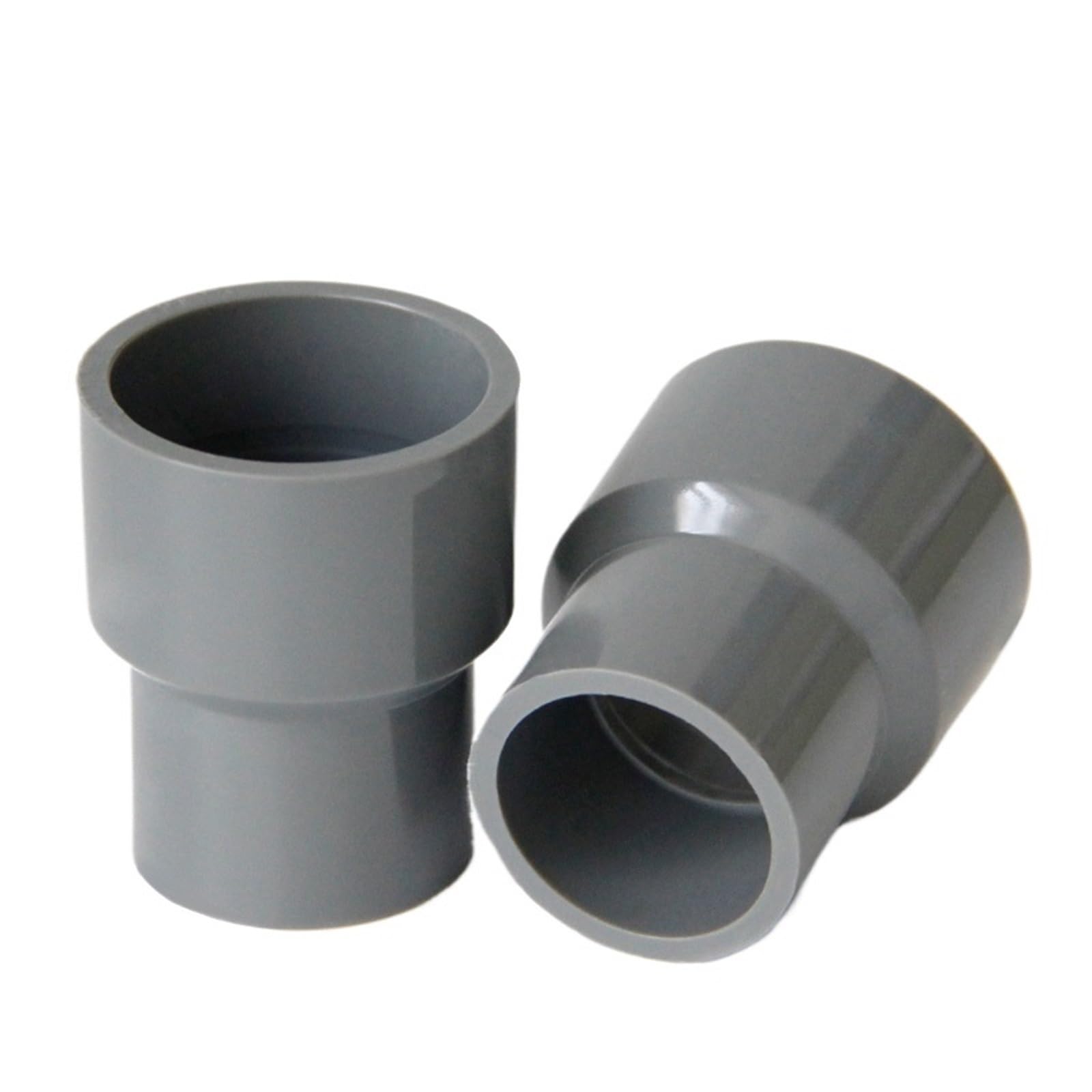 Accesorios de PVC, conector rápido de tubería, conector reductor recto de PVC gris de 20/25/32/40~200 mm, accesorio de tubería de agua, conector de tubo de agua for riego de jardín(110 50mm)