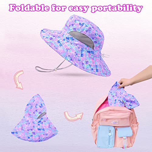 Pink Dino RJTCSJ006013-FBA Kids Sun Hat Girls Bucket Hat Toddler Beach Hat Wide Brim Summer Fishing Hat Adjustable Cap thumb #6
