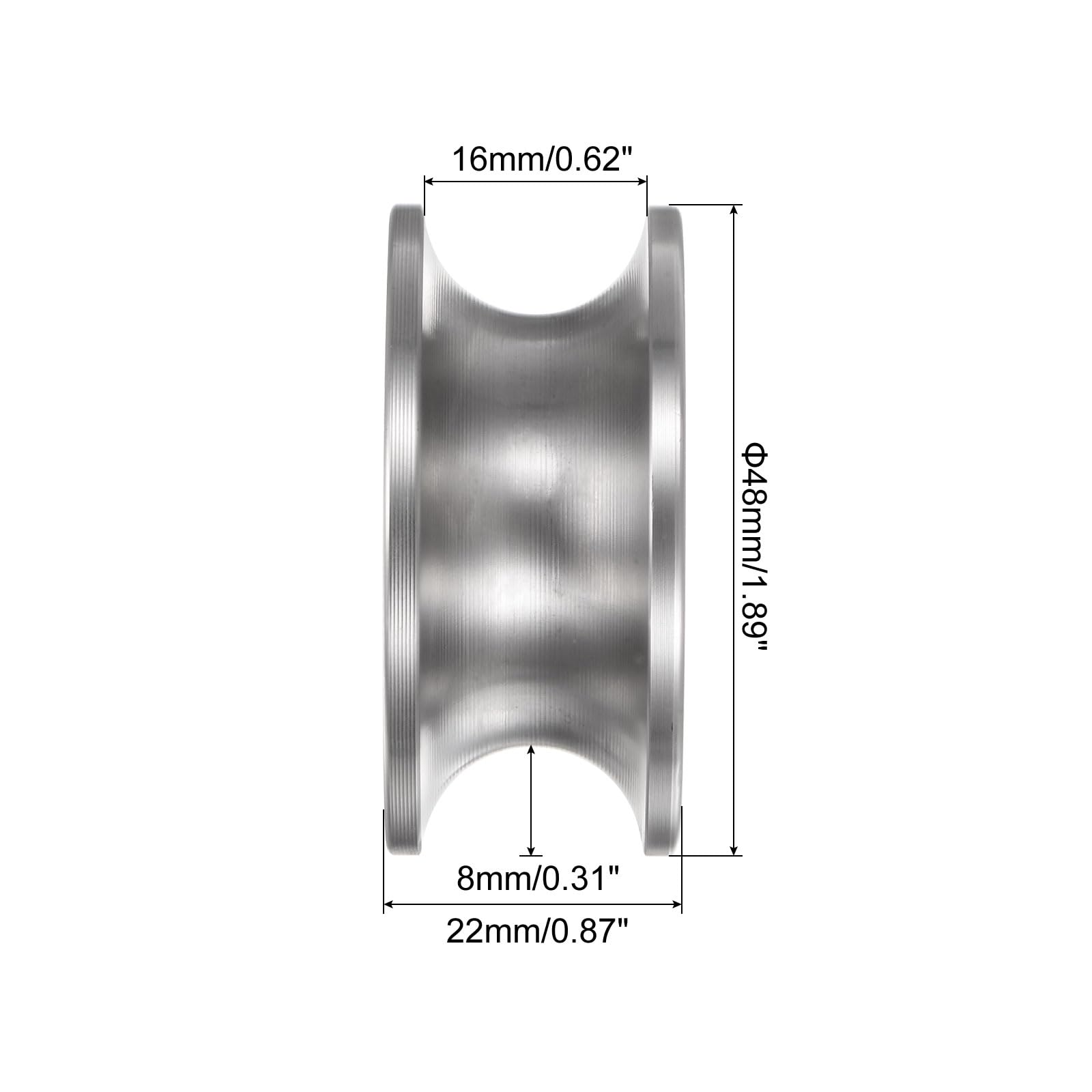 5 Poulies Roulement à Billes 6x30x13mm - Ustensile Mécanique Orange à