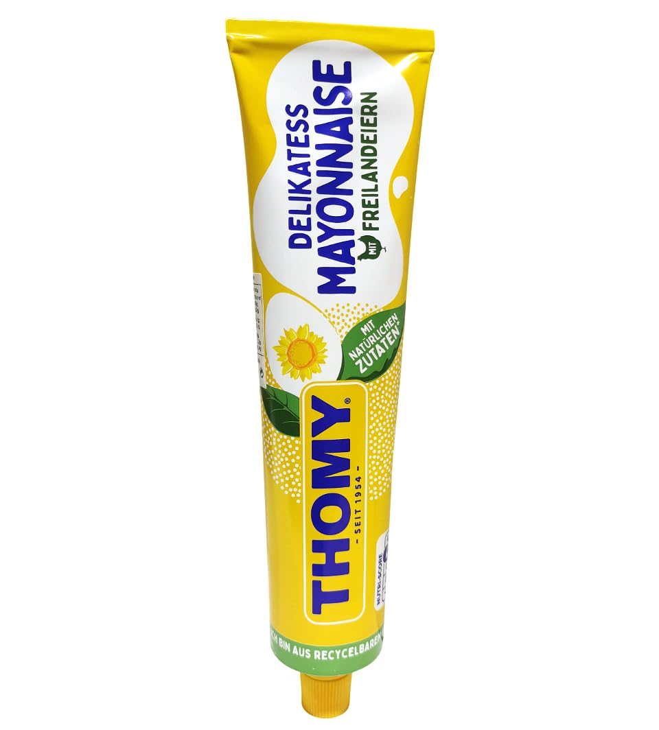 Thomy Mayonesa Delicatessen, Tubo de 200 ml, Caja de 12 unidades