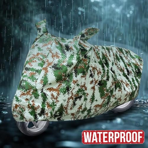 Image of Auto Hub Waterproof Scooty Cover Compatible with Bajaj Chetak Dustproof, UV Protection Two Wheeler Scooty Chetak Cover - Forest