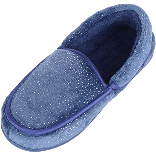 Chaussons d'hiver chauds femme Absolute Footwear motif scintillant