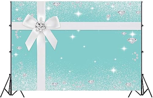 Diamond Background, Bowknot Co Blue Tufted Photography Backdrop, 10x7ft Party Decoration Banner, Photo Video Studio Props LSGE1215