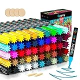 UPGREY Paint Markers Paint Pens, Oil-Based Pen 50 Pack, Oil Painting Marker, Quick Dry and Permanent