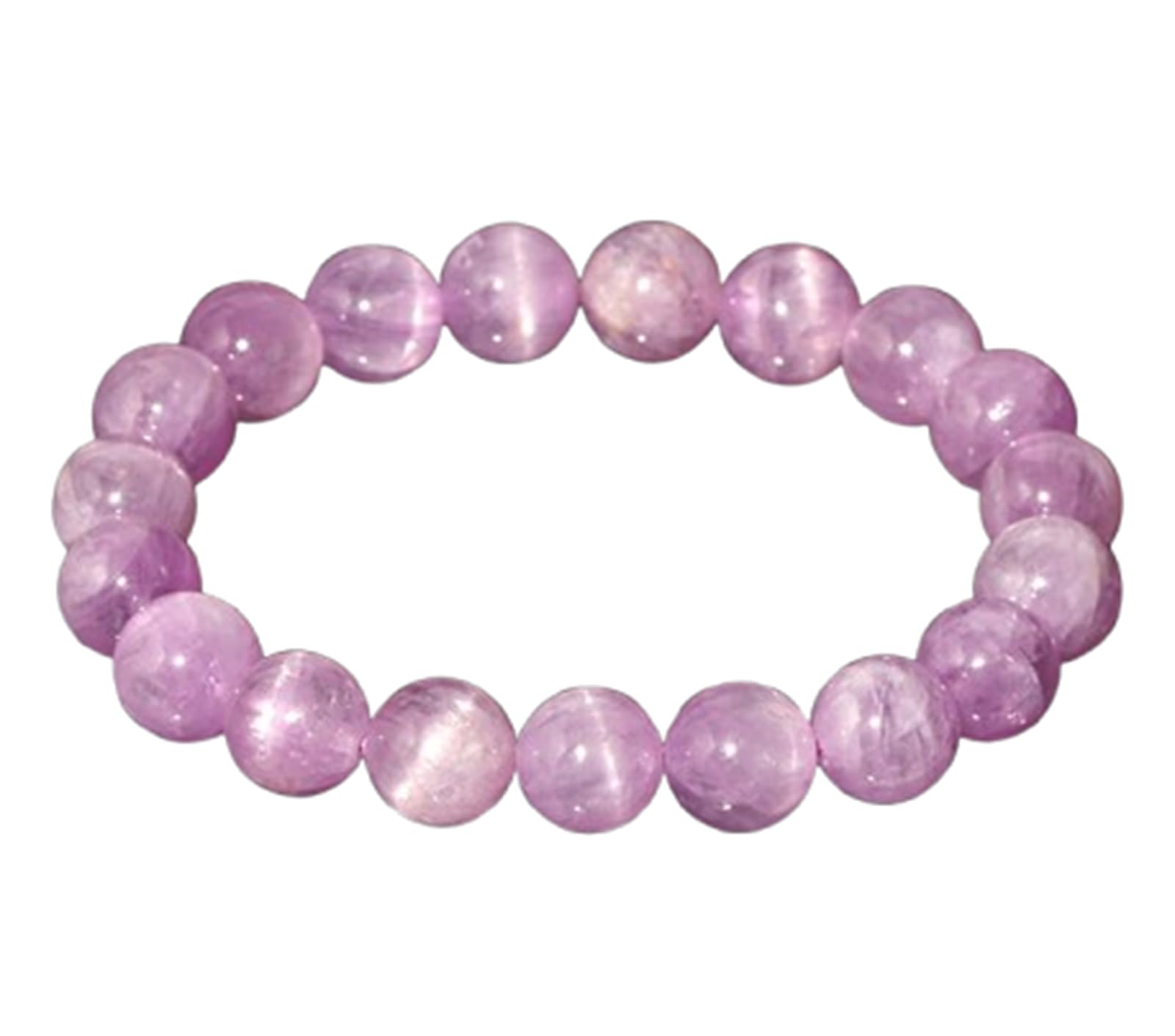 BCJMKDX Beaded bracelets, Natural Crystal Stone Round Beads,Purple Gemstone Stretch Bracelets for Meditation Healing Balance Reiki,9mm(11mm)