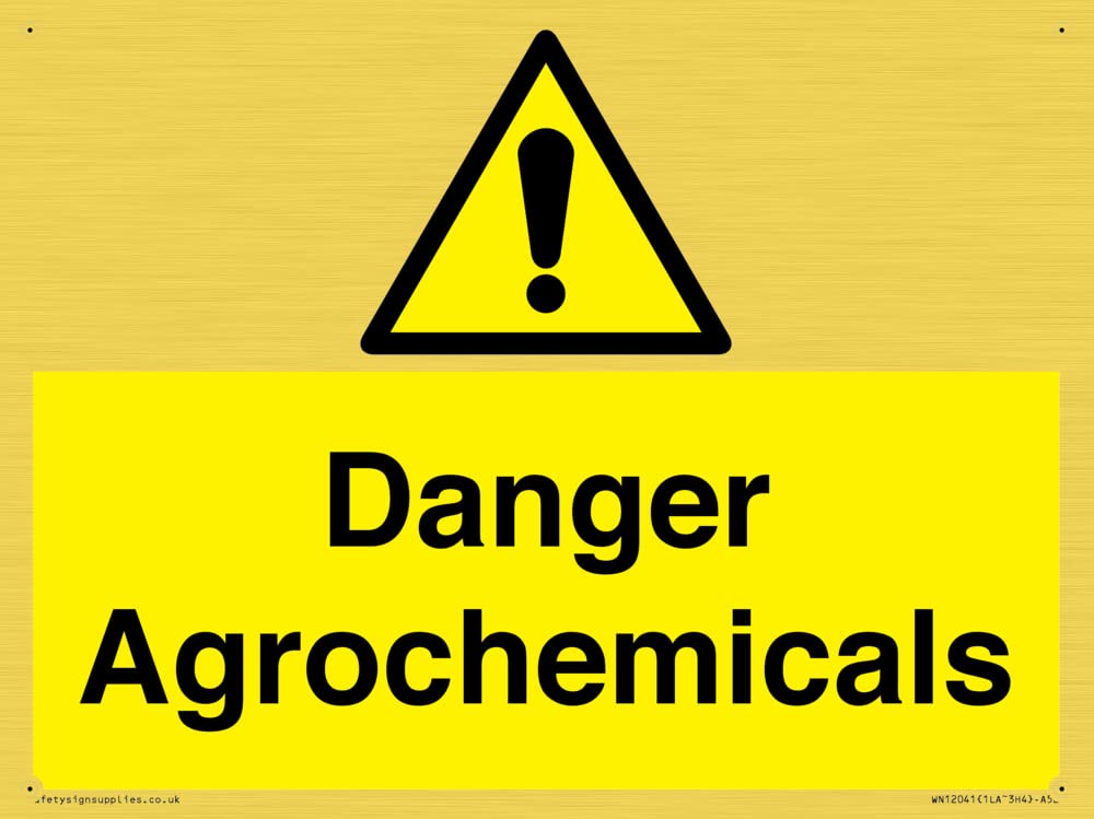 Danger Agrochemicals Sign - 200x150mm - A5L