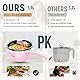 Vocha Elektrische Pfannen, Hot Pot, Antihaft-Bratpfanne Elektropfanne mit Glasdeckel, 1,5 l Mini-tragbarer Multi-Kocher für schnelles Heizen im Reise/Wohnheim, Spatel inklusive (Rose)