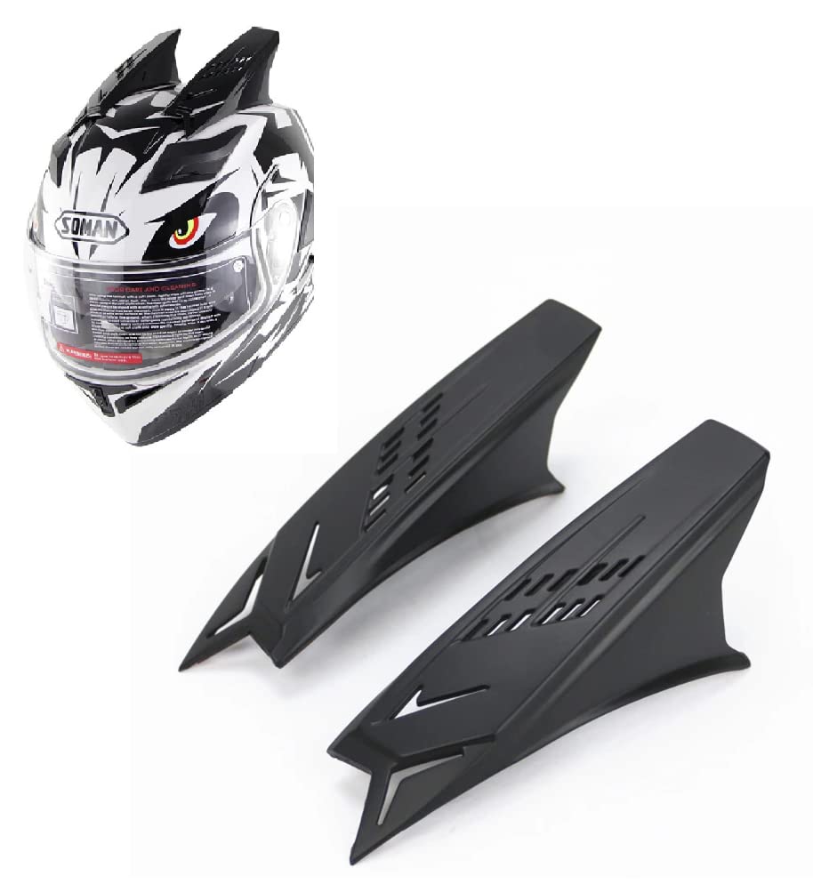 SRPHERE Practical Helmet Accessories Frosted Black Motorcycle Helmet Horns
