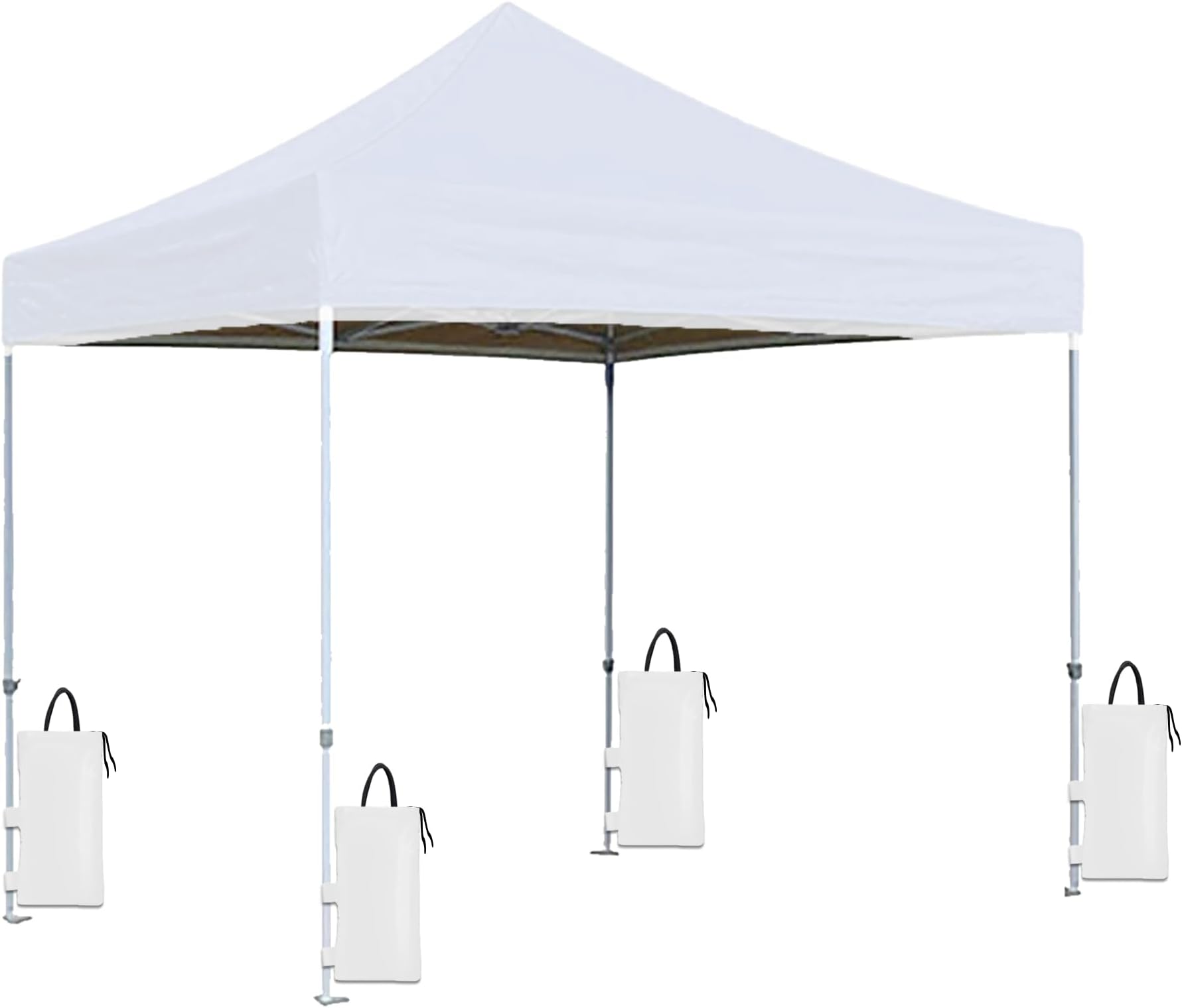 Portable Foldable Pop-up Gazebo Tent Display Gazebo White 6.5 X 6.5 FT