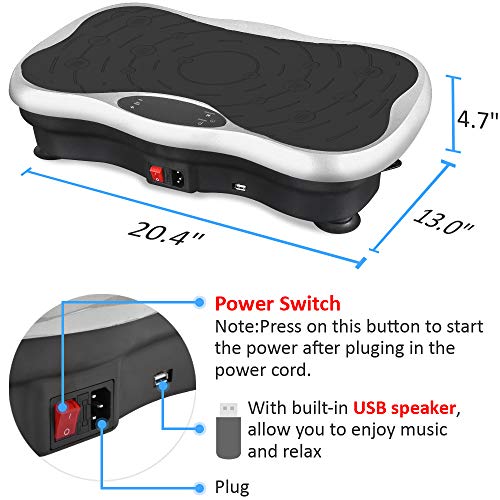 image for IDEER LIFE Vibration Platform Exercise Machines, Whole Body Workout Fi