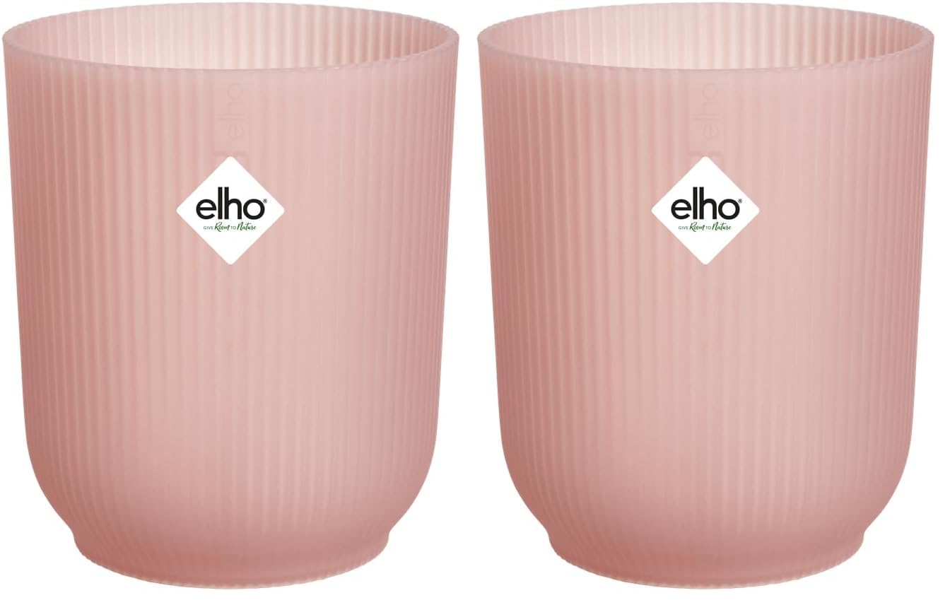 Elho Vibes Fold Orchid High 12,5cm - Orquideario Interior - Macetas Interior - 100% Plástico Reciclado - Blanco/Silky White — view 12