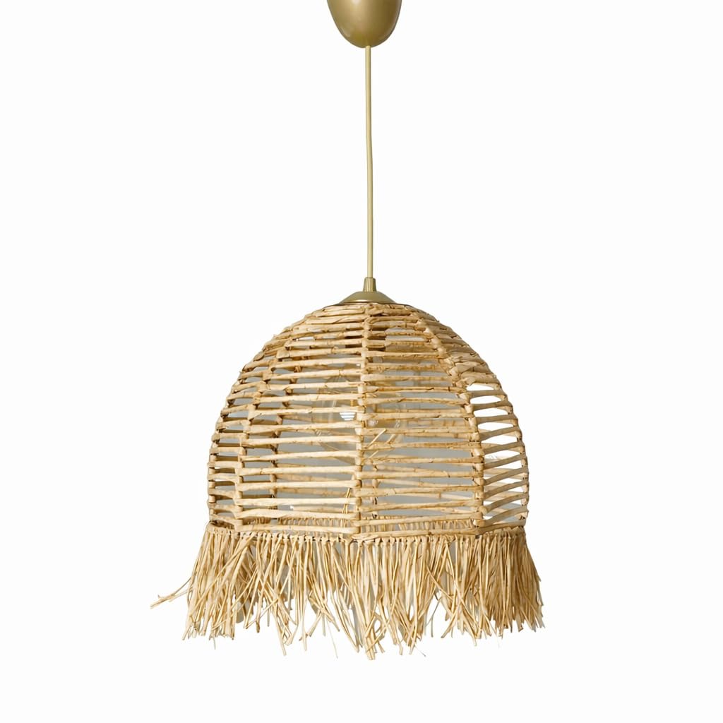 Regner Handmade Sarkıt Avize | Natural Eskitme Tasarım | 51-60 cm | E27 Duy | A Enerji Sınıfı | El Yapımı – Metal Gövde
