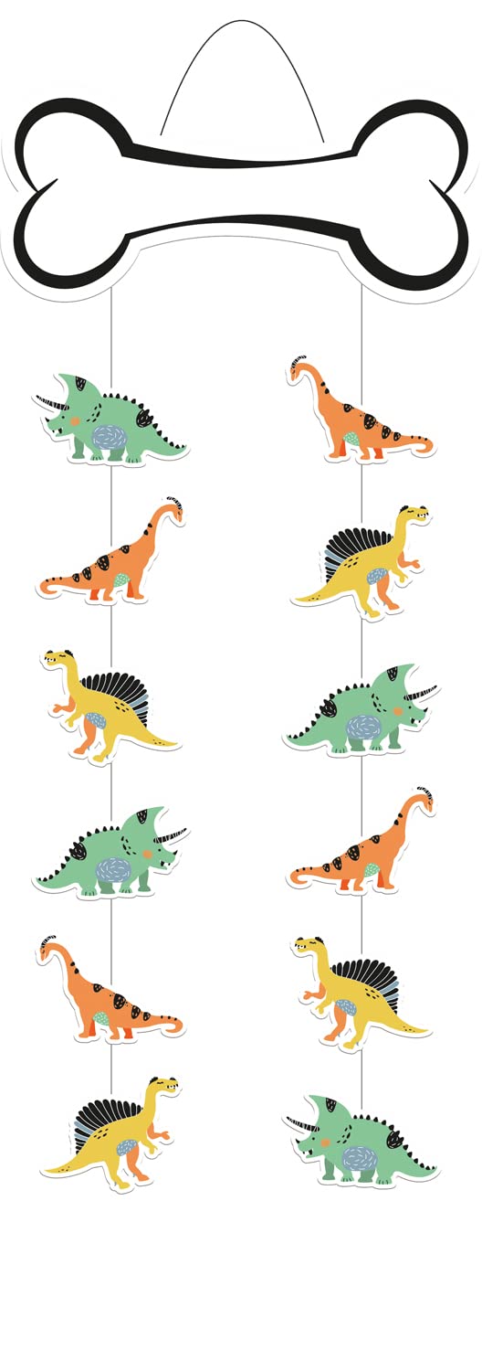 Folat Decoración colgante Dino Roars-30x85 cm, multicolor (68298)