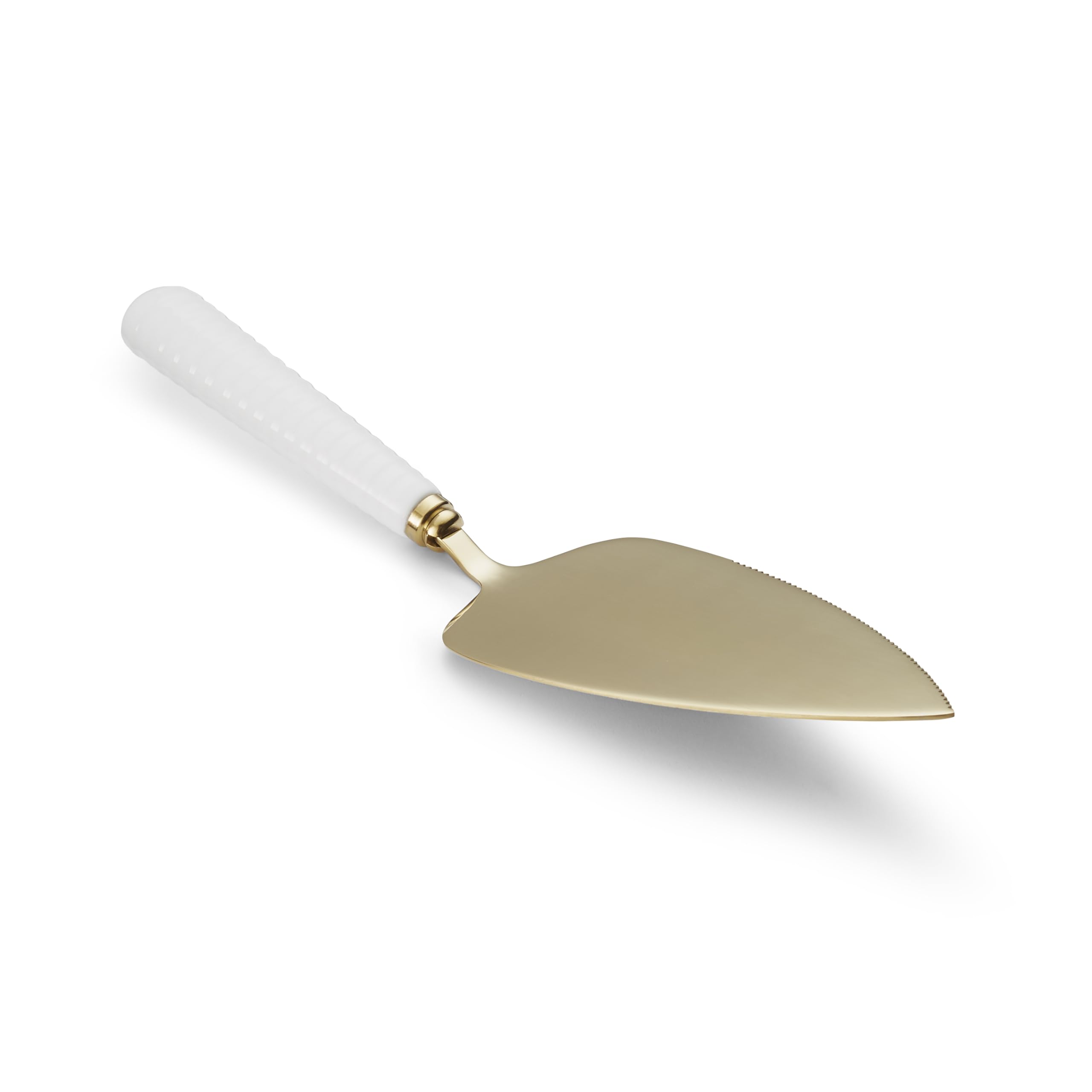 Sophie Conran Gold Cake Server| 10 Inch Wedding Cake Cutter for Cakes, Pies, and Desserts | Made of Fine Porcelain and Stainless Steel | Handwash Only