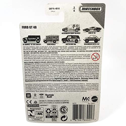 Matchbox Sugar Daddy FORD GT-40 1:64 miniatura 3