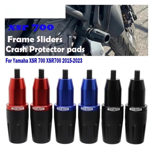 Protection couverture moteur XSR700 anti-collision chute rouge - 2