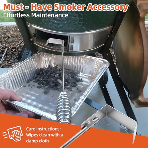 Herramienta para cenizas BBQ de acero inoxidable 18.6 pulg miniatura 3