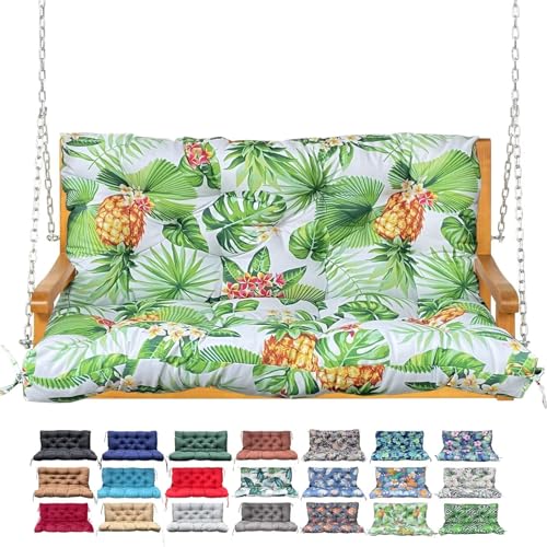 Tropical Pineapple Swing Cushion with Backrest
