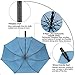 G4Free 62 Inch Automatic Open Golf Umbrella Extra Large Oversize Double Canopy Vented Windproof Waterproof Stick Umbrellas(Sky Blue)