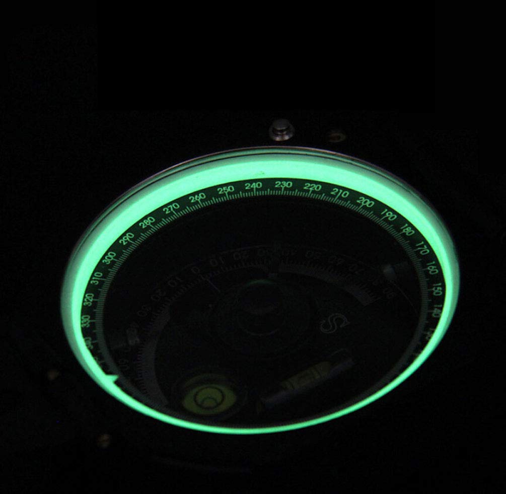 Beau Boussole Portative, Conception Fluorescente De Vision Nocturne De Haute Précision, Boussole Géologique D'aventure en Plein Air Durable