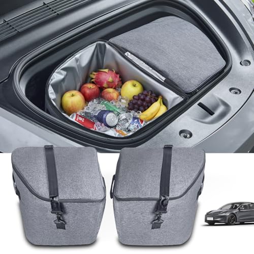 Tesla Model Y Frunk Cooler Organizer Insulation Cooler Bag Front Trunk Storage Organizers for Tesla Model Y 2026 2025 2024 2023 2022 2021 2020 Camping Accessories