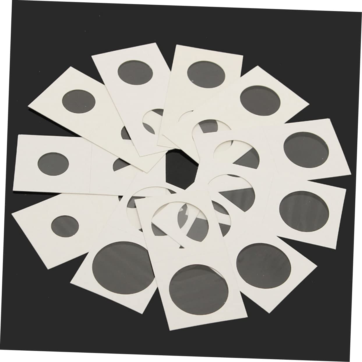 jojofuny 4 Set Monete in Cartone Contenitori Per Collezione Monete Organizer Carta Protettiva Per Raccoglitori Coin Holder 200 Pezzi*4
